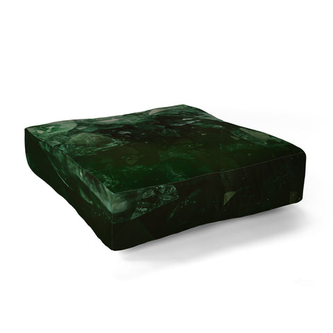Leah Flores Emerald Gem Floor Pillow Square