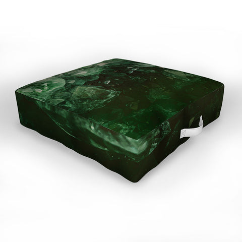 Leah Flores Emerald Gem Outdoor Floor Cushion