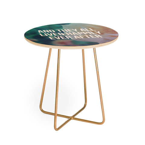 Leah Flores Ever After Round Side Table