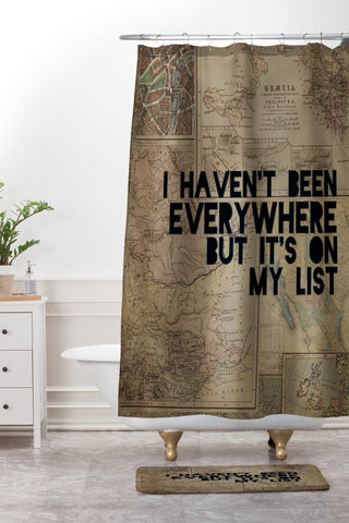 Leah Flores Everywhere Shower Curtain And Mat
