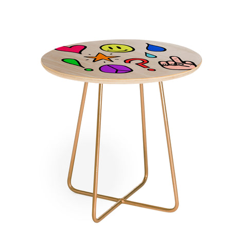 Leah Flores Feelings Round Side Table