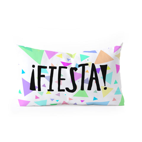 Leah Flores Fiesta Time Oblong Throw Pillow