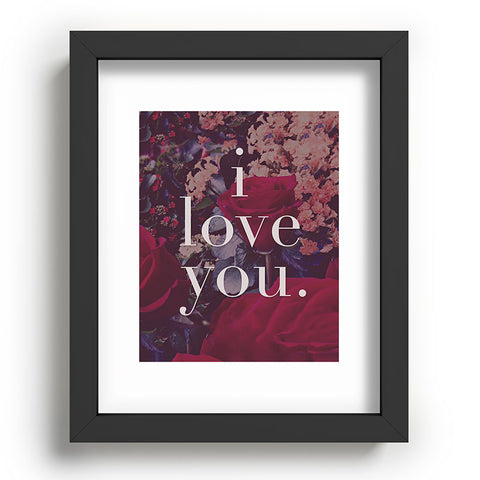 Leah Flores Floral Love Recessed Framing Rectangle