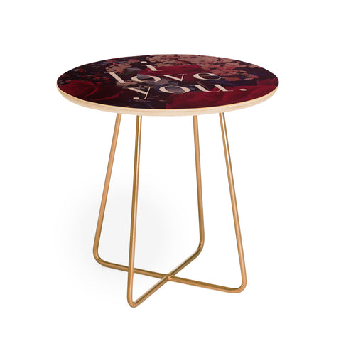 Leah Flores Floral Love Round Side Table