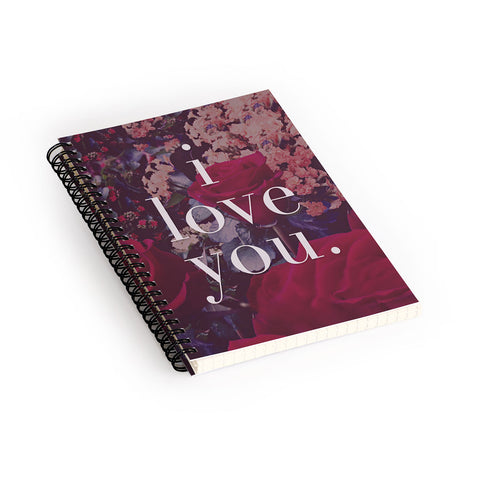 Leah Flores Floral Love Spiral Notebook