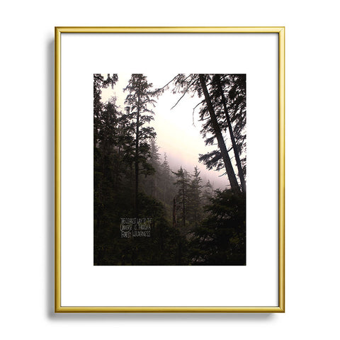Leah Flores Forest Universe Metal Framed Art Print