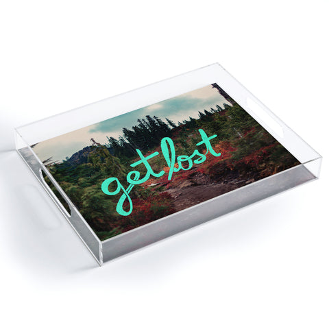Leah Flores Get Lost in the Pacific Northwest Acrylic Tray