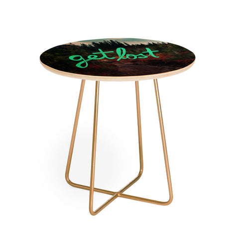 Leah Flores Get Lost in the Pacific Northwest Round Side Table
