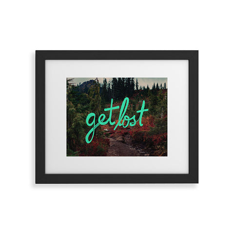 Leah Flores Get Lost in the Pacific Northwest Framed Art Print