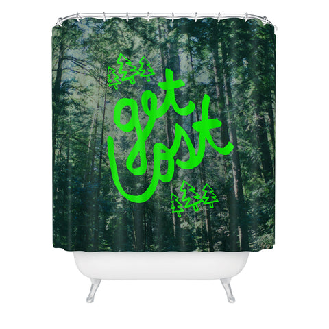Leah Flores Get Lost X Muir Woods Shower Curtain