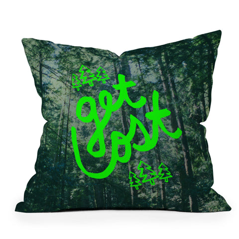 Leah Flores Get Lost X Muir Woods Throw Pillow