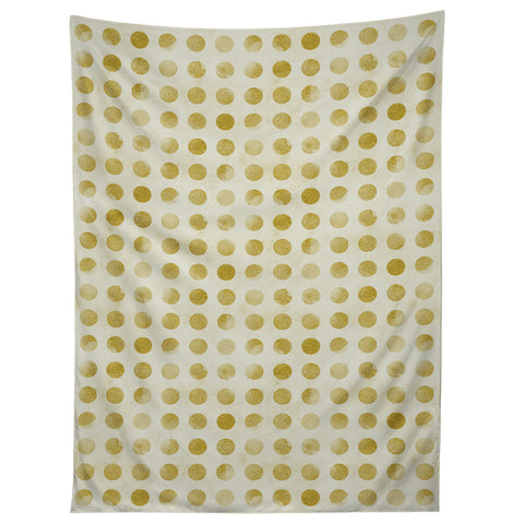 Leah Flores Gold Confetti Tapestry