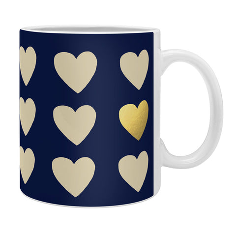 Leah Flores Gold Heart Coffee Mug