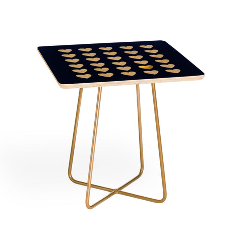Leah Flores Gold Heart Side Table