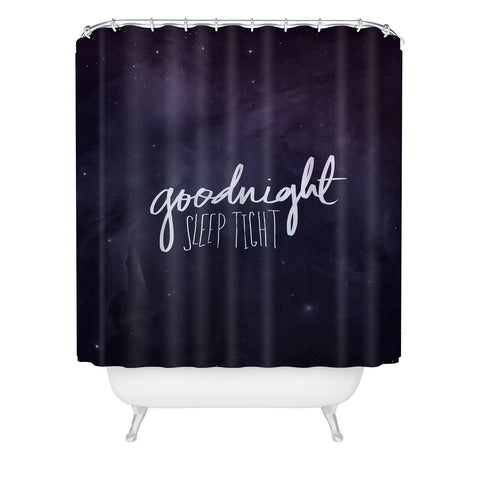 Leah Flores Goodnight Shower Curtain