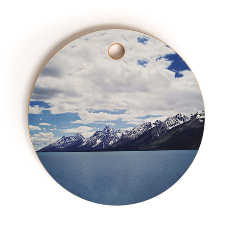 Leah Flores Grand Tetons X Colter Bay Cutting Board Round