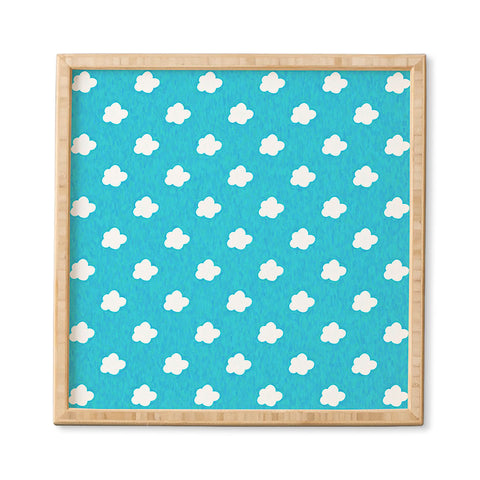 Leah Flores Happy Little Clouds Framed Wall Art