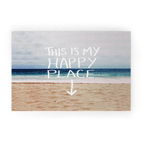 Leah Flores Happy Place X Beach Welcome Mat