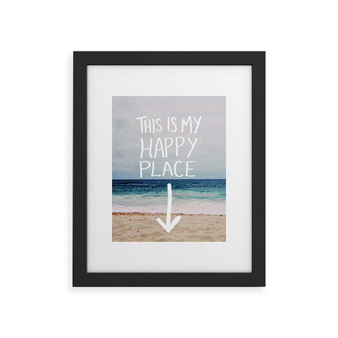 Leah Flores Happy Place X Beach Framed Art Print