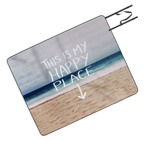 Leah Flores Happy Place X Beach Picnic Blanket