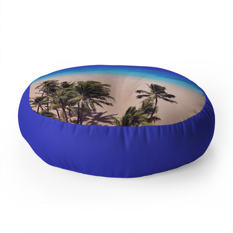 Leah Flores Hawaii Beach Floor Pillow Round