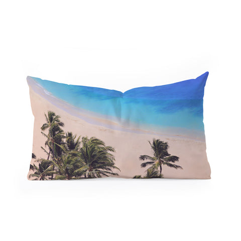 Leah Flores Hawaii Beach Oblong Throw Pillow