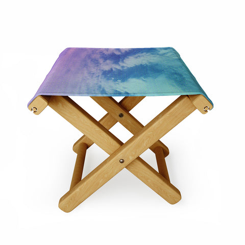 Leah Flores Head in the Clouds Folding Stool
