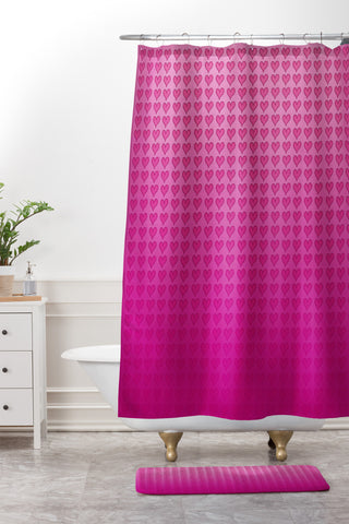 Leah Flores Heart Attack Shower Curtain And Mat