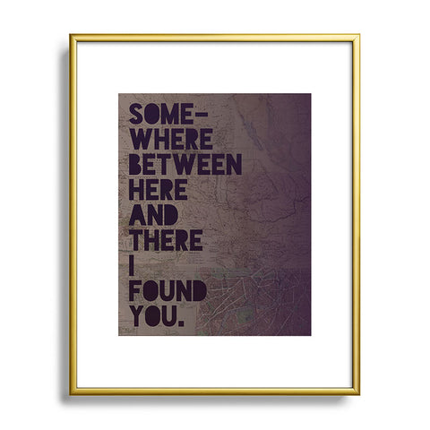 Leah Flores Here And There One Metal Framed Art Print