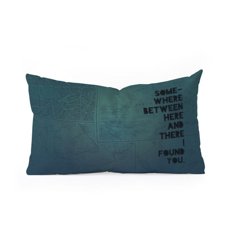 Leah Flores Here And There Two Oblong Throw Pillow