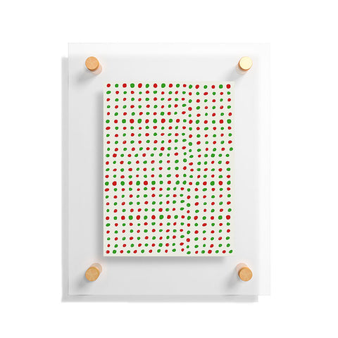 Leah Flores Holiday Polka Dots Floating Acrylic Print