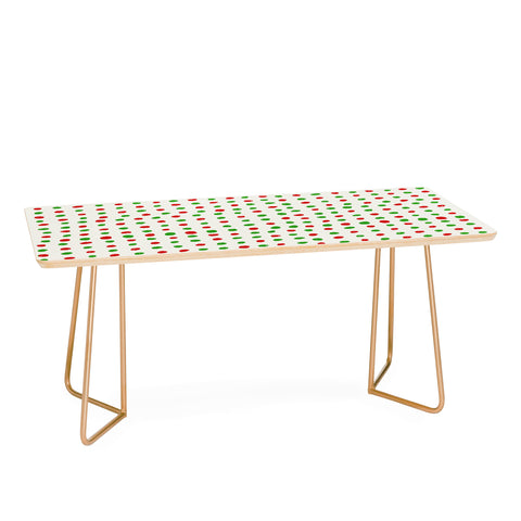 Leah Flores Holiday Polka Dots Coffee Table
