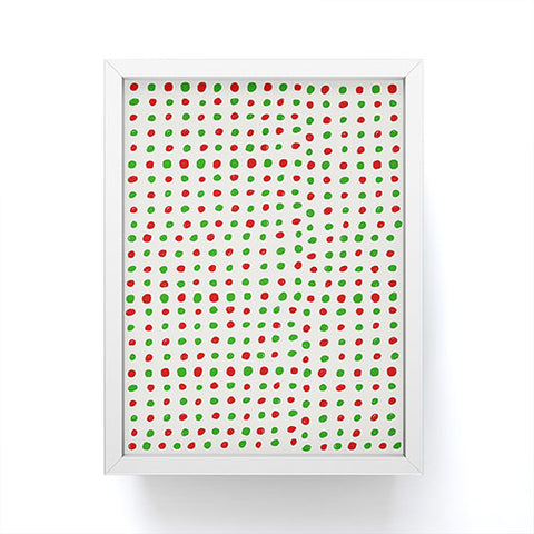 Leah Flores Holiday Polka Dots Framed Mini Art Print