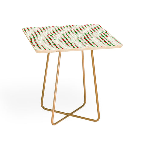 Leah Flores Holiday Polka Dots Side Table