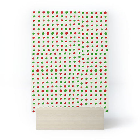Leah Flores Holiday Polka Dots Mini Art Print