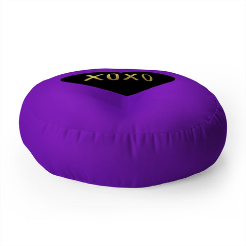 Leah Flores I Love You Like XO Floor Pillow Round