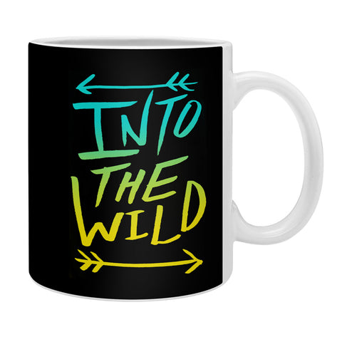 Leah Flores Into The Wild Teal And Gold Coffee Mug