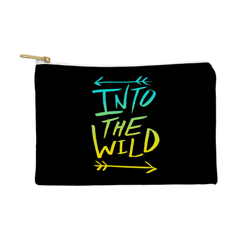 Leah Flores Into The Wild Teal And Gold Pouch