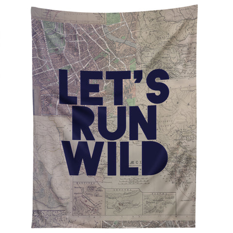 Leah Flores Lets Run Wild X Maps Tapestry