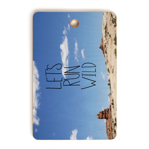 Leah Flores Lets Run Wild X Moab Cutting Board Rectangle