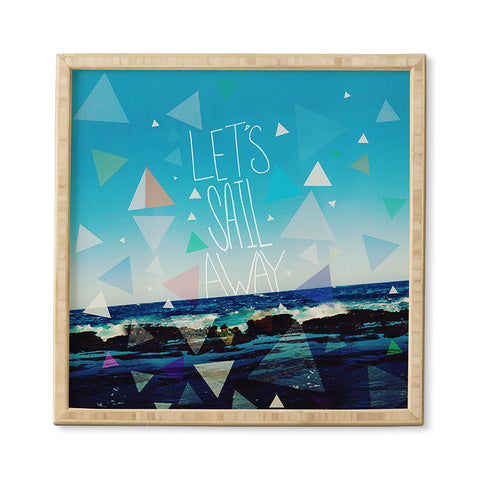 Leah Flores Lets Sail Away Framed Wall Art