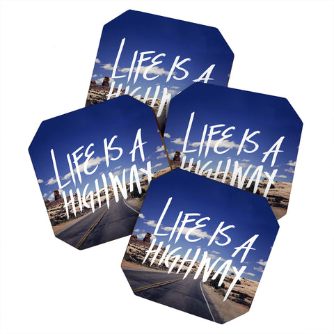 Leah Flores Life Is A Highway Coaster Set