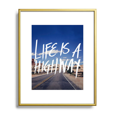 Leah Flores Life Is A Highway Metal Framed Art Print