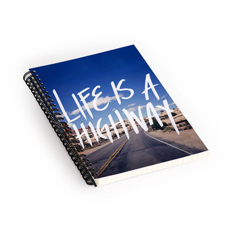 Leah Flores Life Is A Highway Spiral Notebook