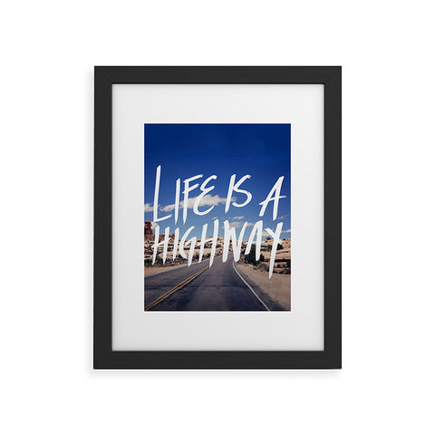 Leah Flores Life Is A Highway Framed Art Print