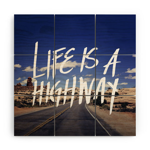 Leah Flores Life Is A Highway Wood Wall Mural