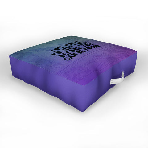 Leah Flores Lost x Found Outdoor Floor Cushion