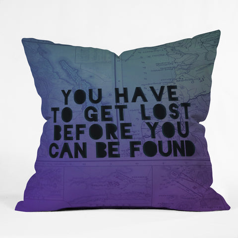 Leah Flores Lost x Found Outdoor Throw Pillow