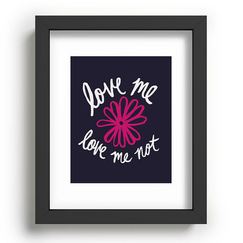 Leah Flores Love Me Love Me Not Recessed Framing Rectangle