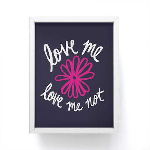 Leah Flores Love Me Love Me Not Framed Mini Art Print